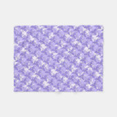 Paarse Pinwheel Floral Patroon Deken (Voorkant (Horizontaal))