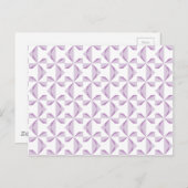 Paarse Pinwielwielen Briefkaart (Voorkant / Achterkant)