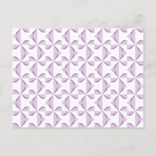 Paarse Pinwielwielen Briefkaart (Voorkant)