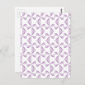 Paarse Pinwielwielen Briefkaart (Voorkant / Achterkant)