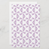 Paarse Pinwielwielen Briefpapier (Voorkant / Achterkant)