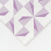 Paarse Pinwielwielen Fleece Deken (Hoek)
