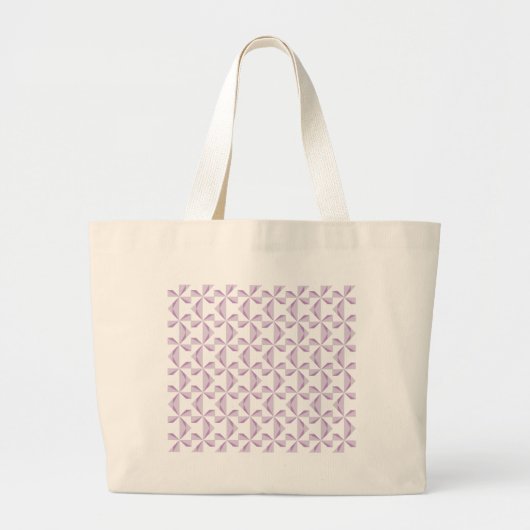 Paarse Pinwielwielen Grote Tote Bag (Voorkant)