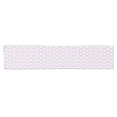 Paarse Pinwielwielen Korte Tafelloper (Horizontaal)