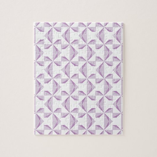 Paarse Pinwielwielen Legpuzzel (Verticaal)