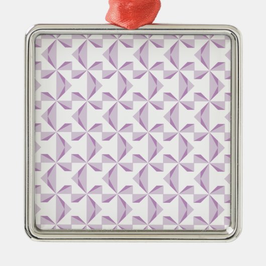 Paarse Pinwielwielen Metalen Ornament (Voorkant)