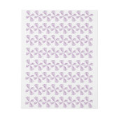 Paarse Pinwielwielen Omwikkelbaar Adreslabel (Vel)