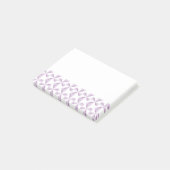 Paarse Pinwielwielen Post-it® Notes (Schuin)