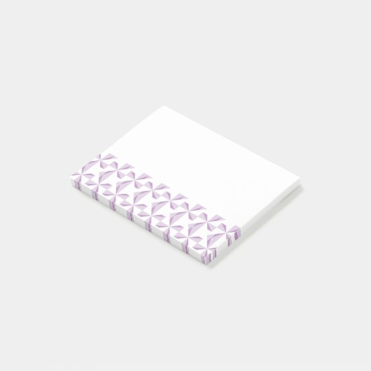 Paarse Pinwielwielen Post-it® Notes (Schuin)