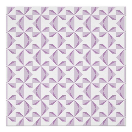 Paarse Pinwielwielen Poster (Voorkant)