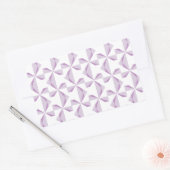 Paarse Pinwielwielen Rechthoekige Sticker (Envelop)