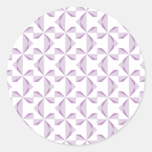Paarse Pinwielwielen Ronde Sticker