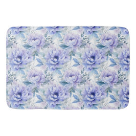 Paarse Pioen Bloemen Badkamer Badmat