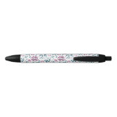 Paarse Pioen Waterverf Bloem Bruiloft pen (Achterkant)