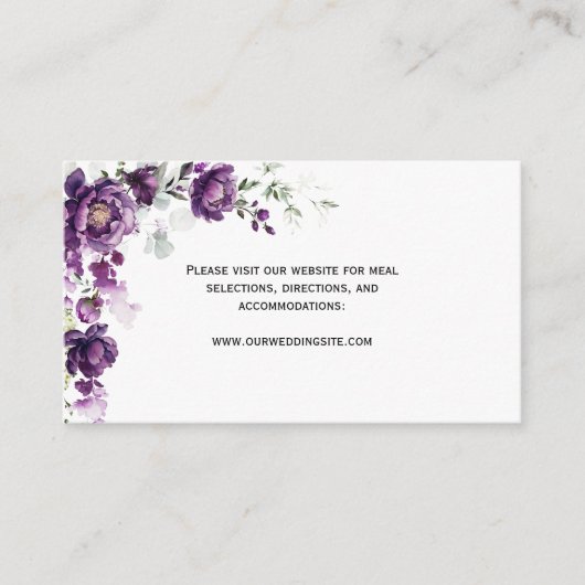 Paarse pioenen bloemenverblijf Kaarten (Voorkant)