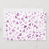 Paarse pioenen Floral Vrijgezellenfeest Kaart (Achterkant)