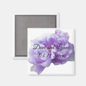 Paarse Pioenmagneet Magneet (Voorkant / Achterkant)
