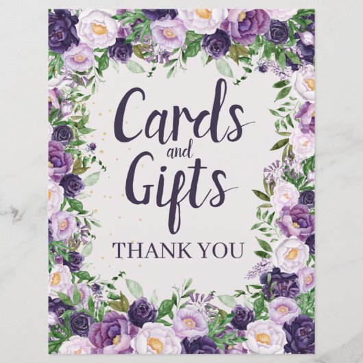 Paarse Pioenrozen Bloemkaarten en Cadeaus Uithangb (Voorkant)