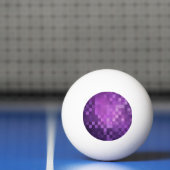 Paarse Pixel Art | Drie sterren Ping Pong Ball (Net)
