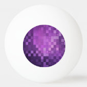 Paarse Pixel Art | Drie sterren Ping Pong Ball (Voorkant)
