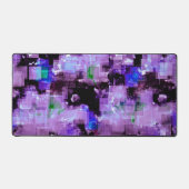 Paarse Pixelated Desk Mat (Voorkant)