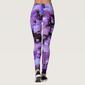 Paarse Pixelated Leggings (Achterkant)