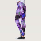 Paarse Pixelated Leggings (Links)