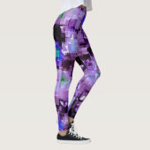 Paarse Pixelated Leggings (Rechts)