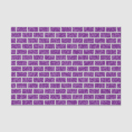 Paarse pixelated look Bricks Pattern Tissuepapier