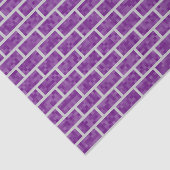 Paarse pixelated look Bricks Pattern Tissuepapier (Detail)