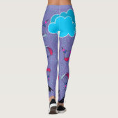 Paarse Pixie Dust Paragliding Pixie-Leggings Leggings (Achterkant)