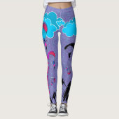 Paarse Pixie Dust Paragliding Pixie-Leggings Leggings (Voorkant)