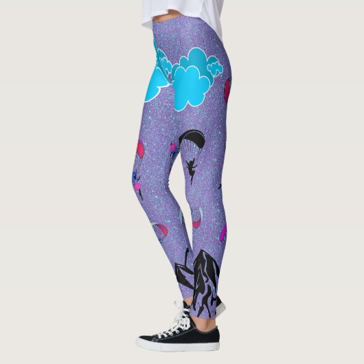 Paarse Pixie Dust Paragliding Pixie-Leggings Leggings (Links)