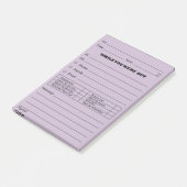 Paarse PLAATS Berichtbericht Het is Post-it® Notes (Schuin)
