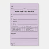 Paarse PLAATS Berichtbericht Het is Post-it® Notes (Voorkant)
