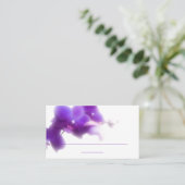 Paarse Place Card (3,5 inch x 2,0 inch, 100-pack) Plaatskaartje (Staand voorkant)