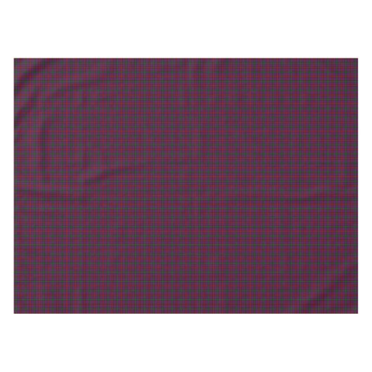 Paarse Plaid Clan Montgomery Tartan Tafelkleed (Voorkant (Horizontaal))