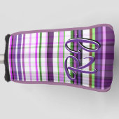 Paarse Plaid - Geïnspireerd op de Paarse Lila bloe Golfheadcover (Voorkant)
