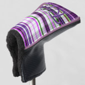 Paarse Plaid - Geïnspireerd op de Paarse Lila bloe Golfheadcover (3/4 voorkant)