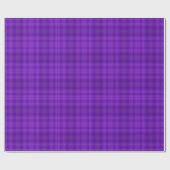 Paarse Plaid Gingham Pattern Cadeaupapier (Vlak)