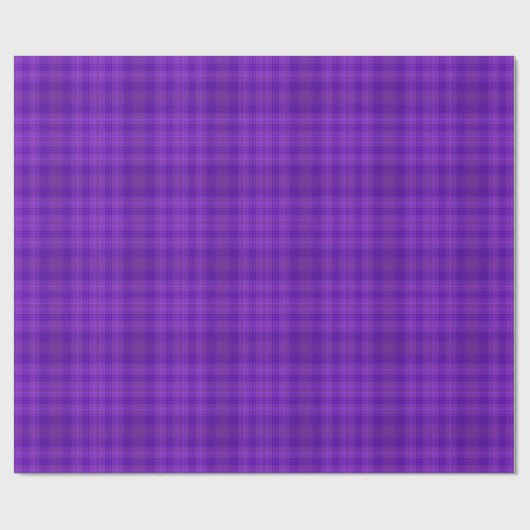 Paarse Plaid Gingham Pattern Cadeaupapier (Vlak)