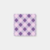 Paarse plaid post-it post-it® notes (Voorkant)