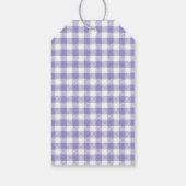 Paarse Plaid Sudderpot Kit Cadeaulabel (Achterkant)