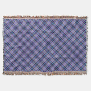 Paarse Plaid Tartan 1 diagonaal Deken