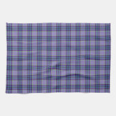 Paarse Plaid Tartan 1 in de kleuren Lavendel en Bl Theedoek (Horizontaal)