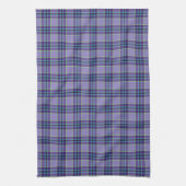Paarse Plaid Tartan 1 in de kleuren Lavendel en Bl Theedoek (Verticaal)