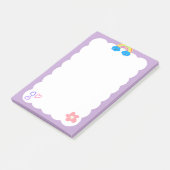 Paarse plakbriefjes  post-it® notes (Schuin)