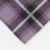 Paarse plakperfectie fleece deken (Hoek)