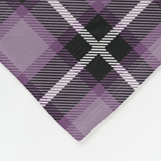 Paarse plakperfectie fleece deken (Hoek)