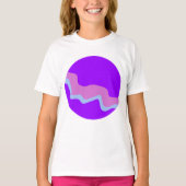 Paarse Planet Meisjes T-shirt (Voorkant)